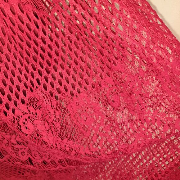 NWT Burgundy Crochet & Lace Maxi Dress M ALTAR'D STATE Bohemian BOHO Boutique - Picture 9 of 16